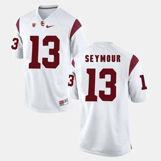 #13 Kevon Seymour Pac-12 Game USC Trojans Mens White Jersey 231241-276