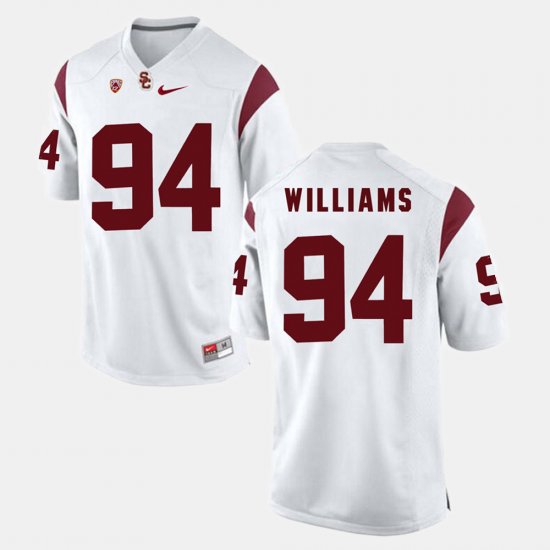 #94 Leonard Williams Pac-12 Game USC Mens White Jersey 841989-582