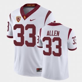 #33 Marcus Allen College Football USC Fight On Men's White Jersey 980065-614