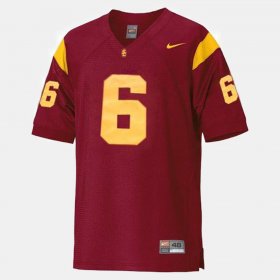 #6 Mark Sanchez College Football USC Mens Red Jersey 245735-894