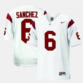 #6 Mark Sanchez College Football Trojans Youth White Jersey 580672-334