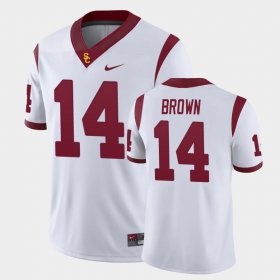 #14 Raleek Brown Game USC Trojans Men White Jersey 257231-626