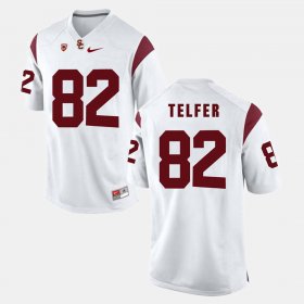 #82 Randall Telfer Pac-12 Game USC Mens White Jersey 950786-697 #82 Randall Telfer Pac-12 Game USC Mens White Jersey 950786-697