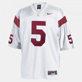 #5 Reggie Bush College Football Trojans Youth White Jersey 136932-138 #5 Reggie Bush College Football Trojans Youth White Jersey 136932-138