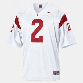 #2 Robert Woods College Football Trojans Youth White Jersey 289541-516