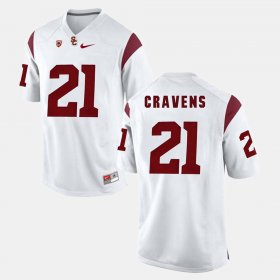 #21 Su'a Cravens Pac-12 Game USC Men White Jersey 119197-307 #21 Su'a Cravens Pac-12 Game USC Men White Jersey 119197-307