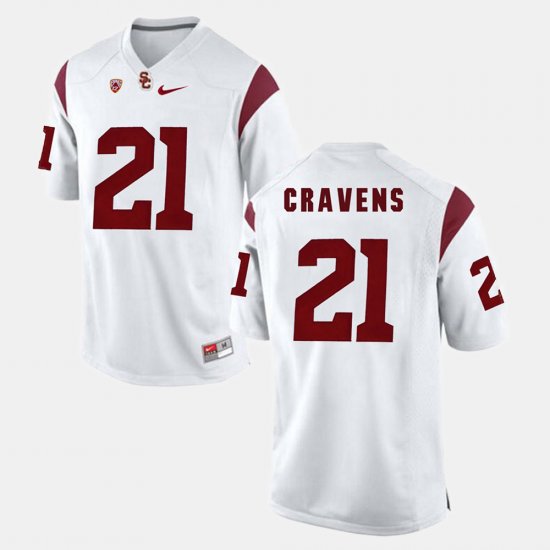 #21 Su\'a Cravens Pac-12 Game USC Men White Jersey 119197-307