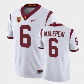 #6 Vavae Malepeai College Football USC Trojans Fight On Men's White Jersey 218412-931