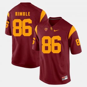 #86 Xavier Grimble Pac-12 Game Trojans Mens Red Jersey 953752-543 #86 Xavier Grimble Pac-12 Game Trojans Mens Red Jersey 953752-543