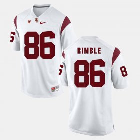 #86 Xavier Grimble Pac-12 Game Trojans Men's White Jersey 188519-887 #86 Xavier Grimble Pac-12 Game Trojans Men's White Jersey 188519-887