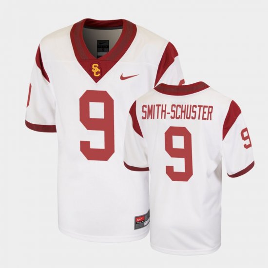 #9 JuJu Smith-Schuster Replica USC Trojans Football Youth White Jersey 673175-732