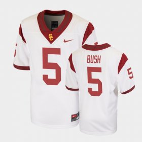 #5 Reggie Bush Replica USC Football Youth White Jersey 581459-118 #5 Reggie Bush Replica USC Football Youth White Jersey 581459-118